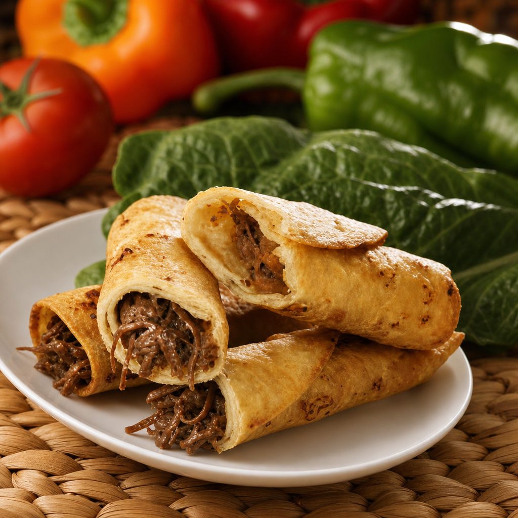 Beef Taquitos.