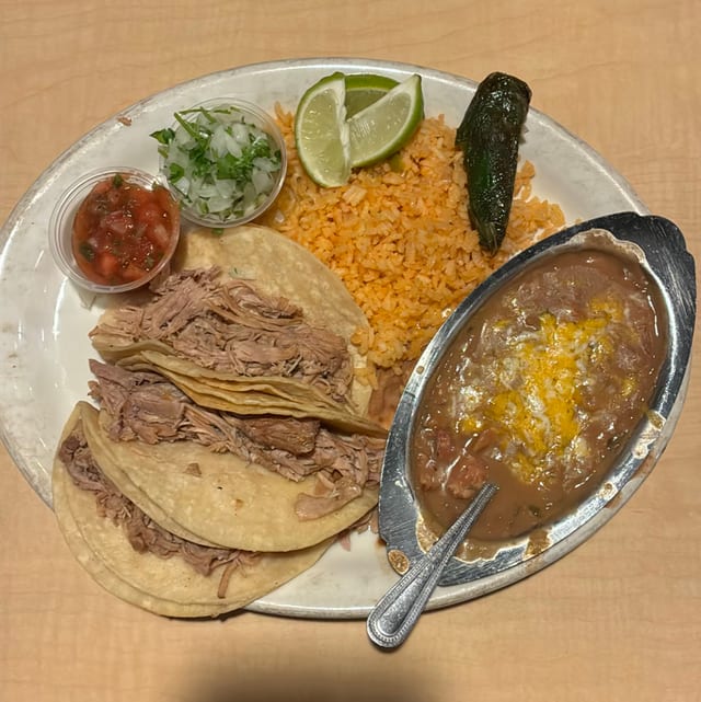 Carnitas Tacos.