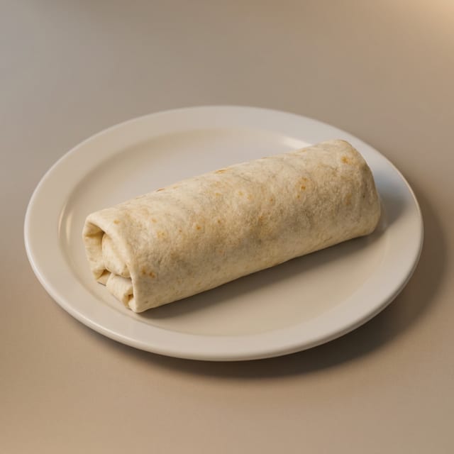 Meat, Bean & Cheese Burrito.