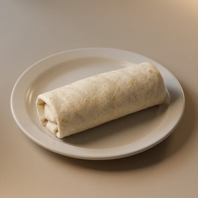 Green Chile & Bean Burrito.