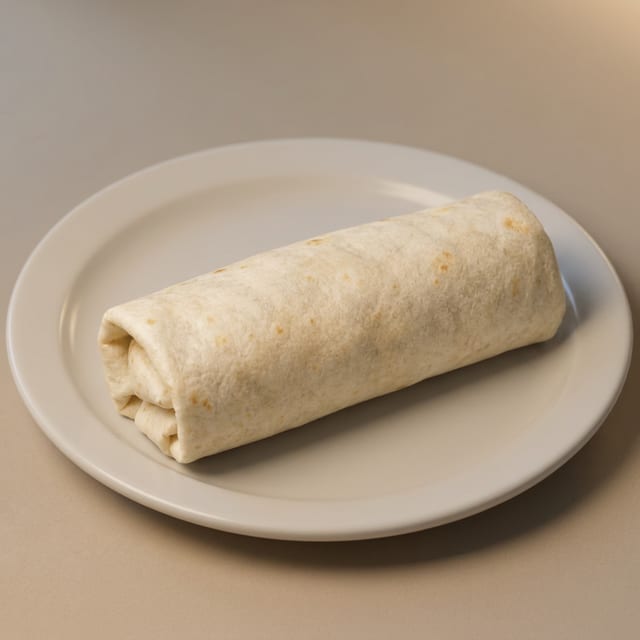 Sweet Pork & Shredded Cheese Burrito.
