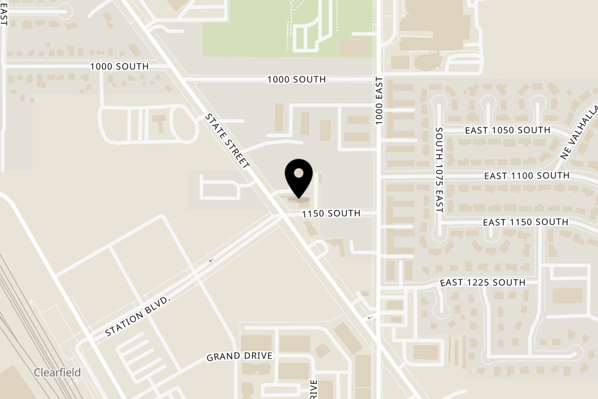 Map showing the location of Manuel's El Burrito Restaurant & Cantina on 1145 State Street in Clearfield