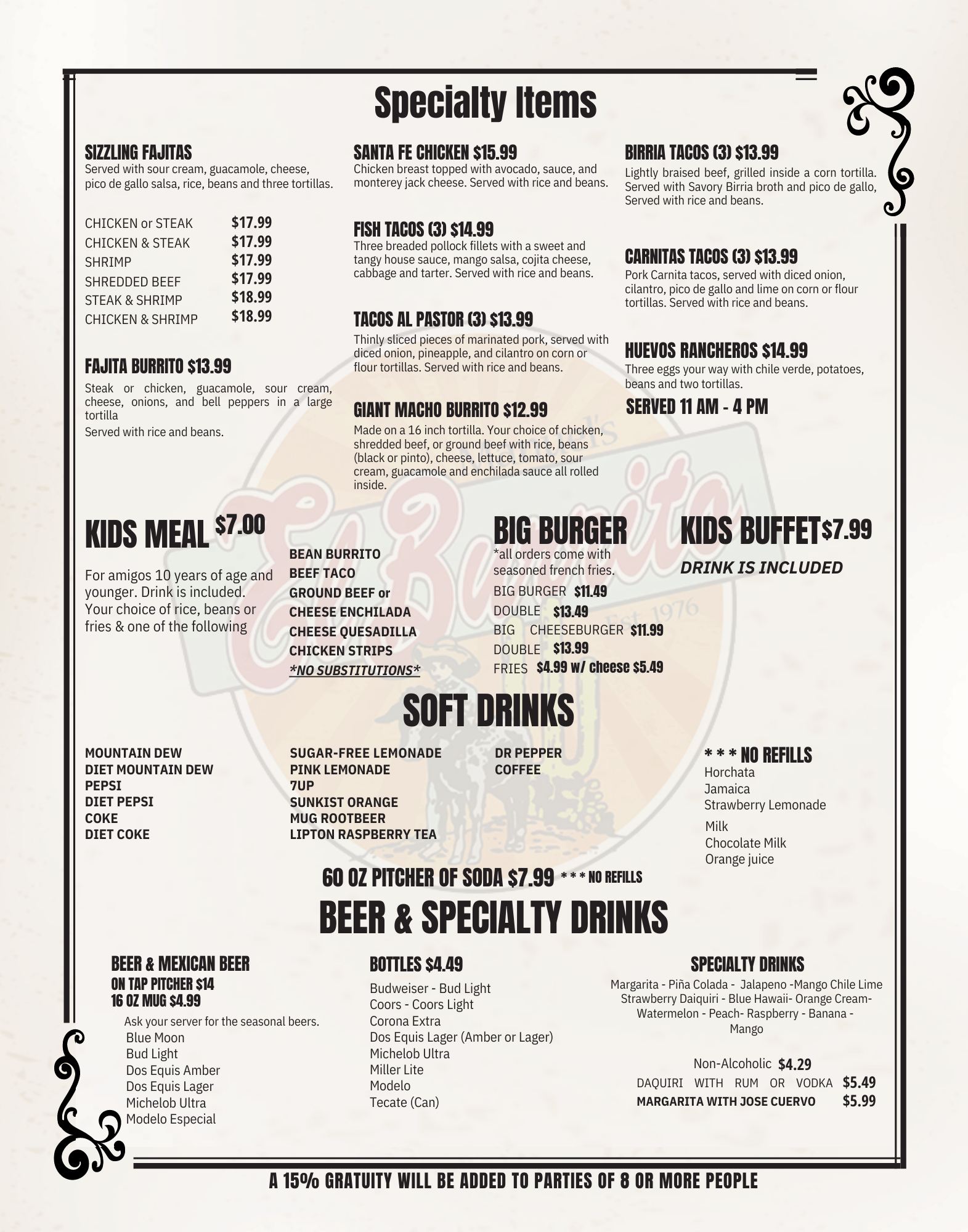 menu (11 × 14 in)